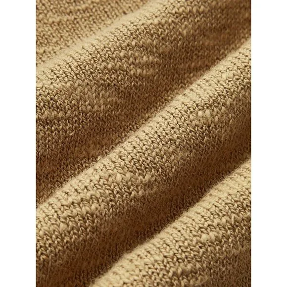 NWT Commense Womens Sleeveless Brown Knit Cropped Top Cotton Blend Size Large - Picture 8 of 8